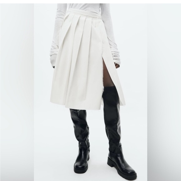 Zara woman pleated midi skirt - Picture 5 of 10